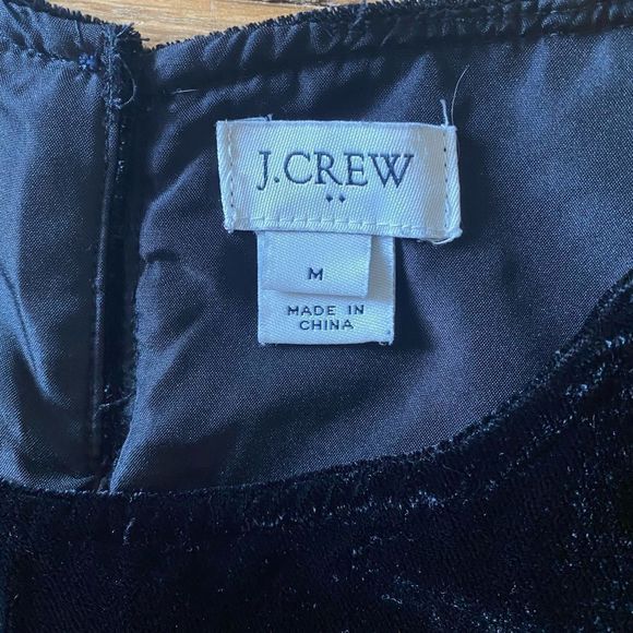 J. Crew Velvet Short-Sleeve Blouse - Size M - Picture 2 of 4